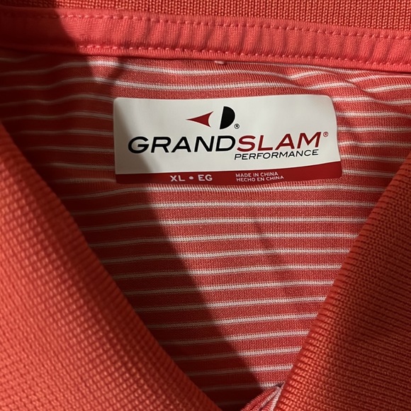 GRANDSLAM PERFORMANCE XL Mens Polo Coral - Picture 2 of 5